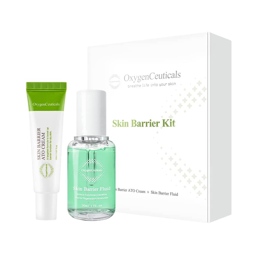 Skin Barrier Kit – Skin Barrier Fluid 30Ml & Ato Cream 20Ml For Deep Hydration, Protection, & Barrier Strengthening