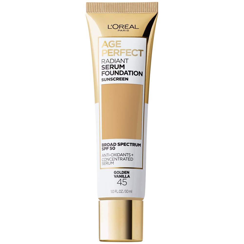 L'Oreal Paris Age Perfect Radiant Serum Foundation With Spf 50, Golden Vanilla, 1 Fl. Oz