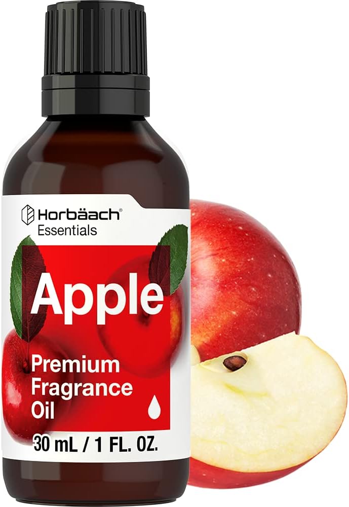 Horbäach Apple Fragrance Oil | 1 Fl Oz (30ml) | Premium Grade | for Diffusers, Candle and Soap Making, DIY Projects & More