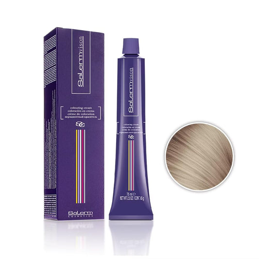 Salermvison Hair Coloring Cream #8.11 Intense Light Ash Blonde, 2.3 Ounce / 75 Milliliter
