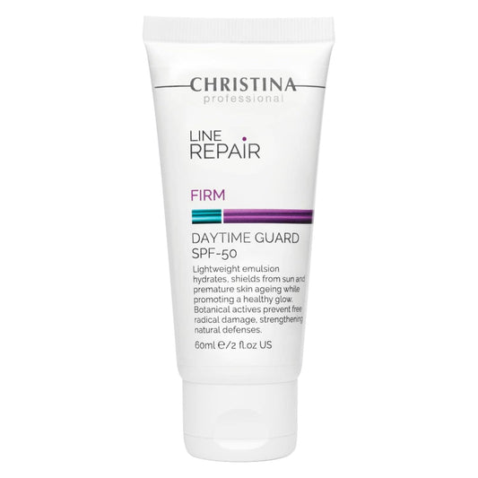 Christina Line Repair Firm Daytime Guard Spf 50 - Lightweight Emulsion Facial Sunscreen With Botanical Actives - Face Sunscreen With Uv Sun Filters, Hyaluronic & Resveratrol