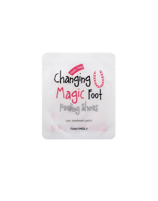 Tonymoly Changing U Magic Foot Peeling Shoes, Exfoliating Foot Mask For Dry, Cracked Heels & Callus Removal, Baby Soft Feet Spa Treatment At Home, 1 Pair