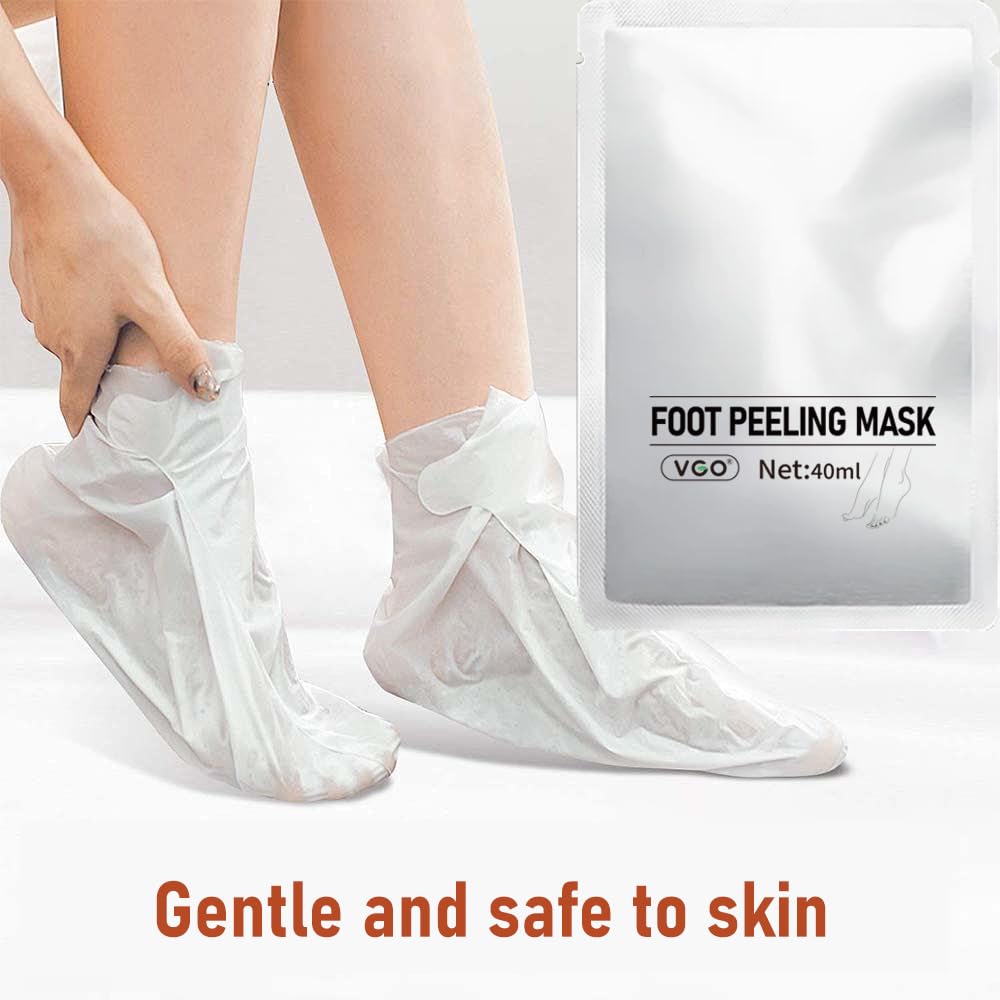 VGO Foot Masks- Pack of 3, Hydrating Foot Mask for Dry Cracked Feet, Skin Exfoliating, Callus : Beauty & Personal Care