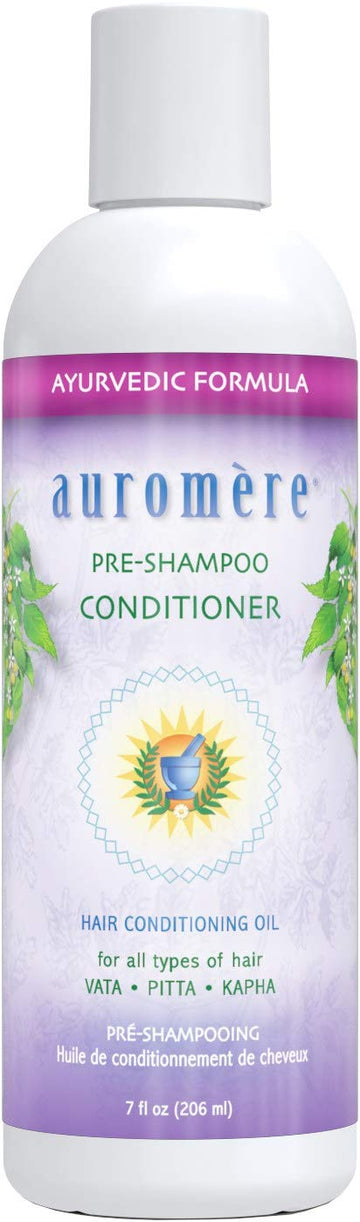 Auromere Ayurvedic Pre-Shampoo Conditioner - Vegan, Cruelty-Free, Non-Gmo, Moisturizing, Paraben-Free, Sulfate-Free Hair Oil For All Hair Types (7 Fl Oz)