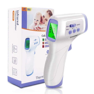 Forehead Thermometer for Adults and Kids, Touchless Infrared Thermometer with LCD Display and Instant Readings