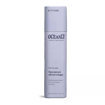 Attitude Oceanly Face Serum Stick, Ewg Verified, Plastic-Free, Plant And Mineral-Based Ingredients, Vegan And Cruelty-Free Beauty Products, Phyto Age, Unscented, 1 Ounce