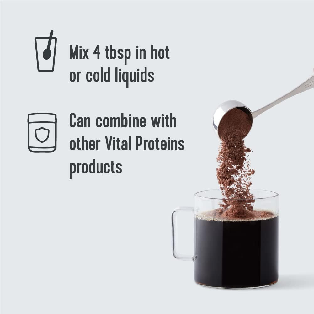 Vital Proteins Collagen Peptides Powder, Promotes Hair, Nail, Skin, Bone and Joint Health, Chocolate, 13.5 oz, Pack of 1 : Health & Household