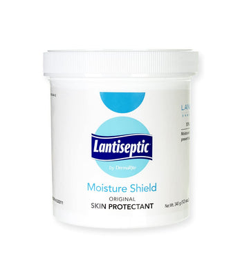 Lantiseptic Moisture Shield Original Skin Protectant – 50% Lanolin Enriched Skin Protectant Barrier Cream For Incontinence – Paraben Free, 1 Jar, 12Oz