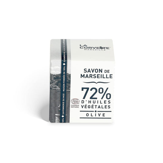 La Corvette Marseille Soap Cube Olive, Boxed; Ecocert 200G