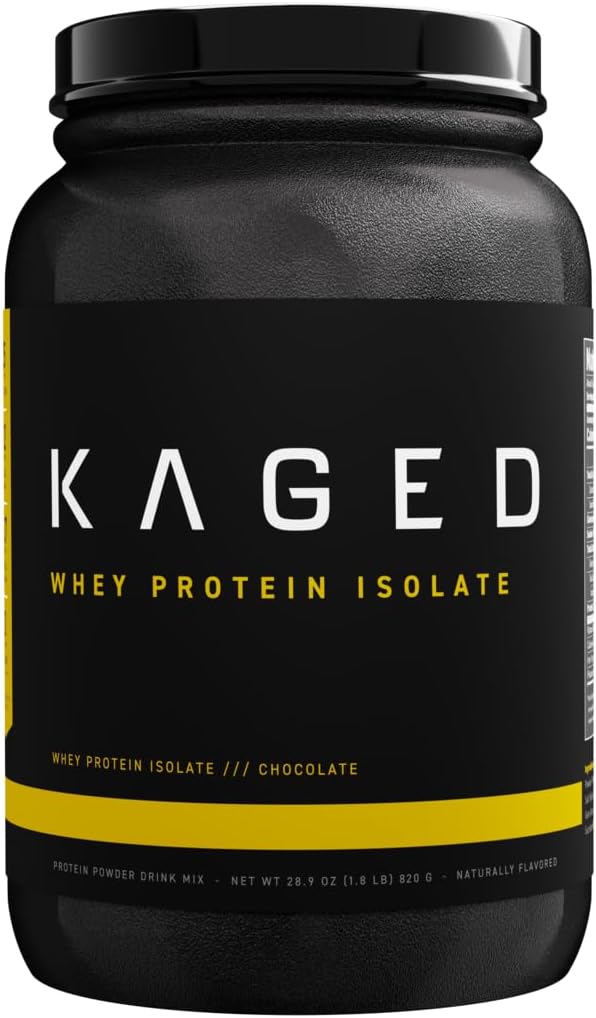 Kaged Whey Protein Isolate Powder | Chocolate | 100% Pure Low Lactose