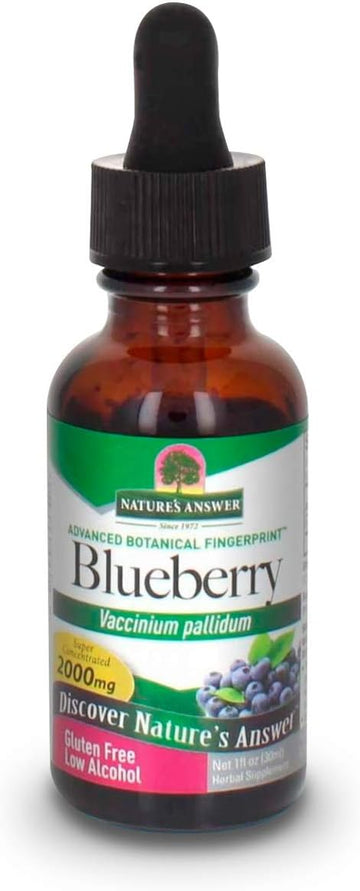 Nature'S Answer Blueberry Leaf With Organic Low Alcohol 1   | Overall Wellness Support | Healthy Eye Support