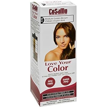 Cosamo Hair Color 778 Medium Golden Brown (3 Pack) : Chemical Hair Dyes : Beauty & Personal Care