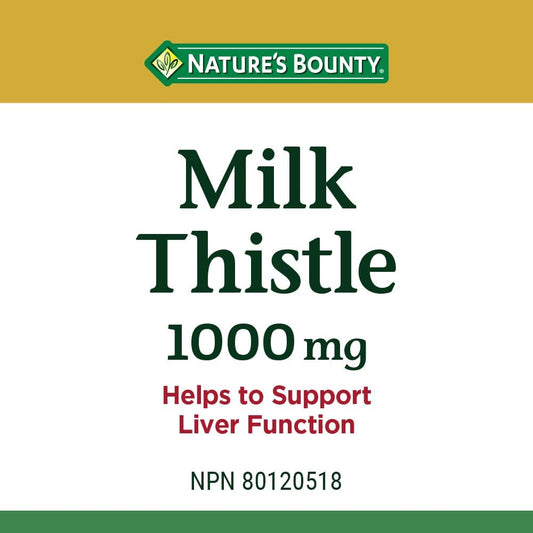 Nature's Bounty Milk Thistle Value Size, 200 Softgels
