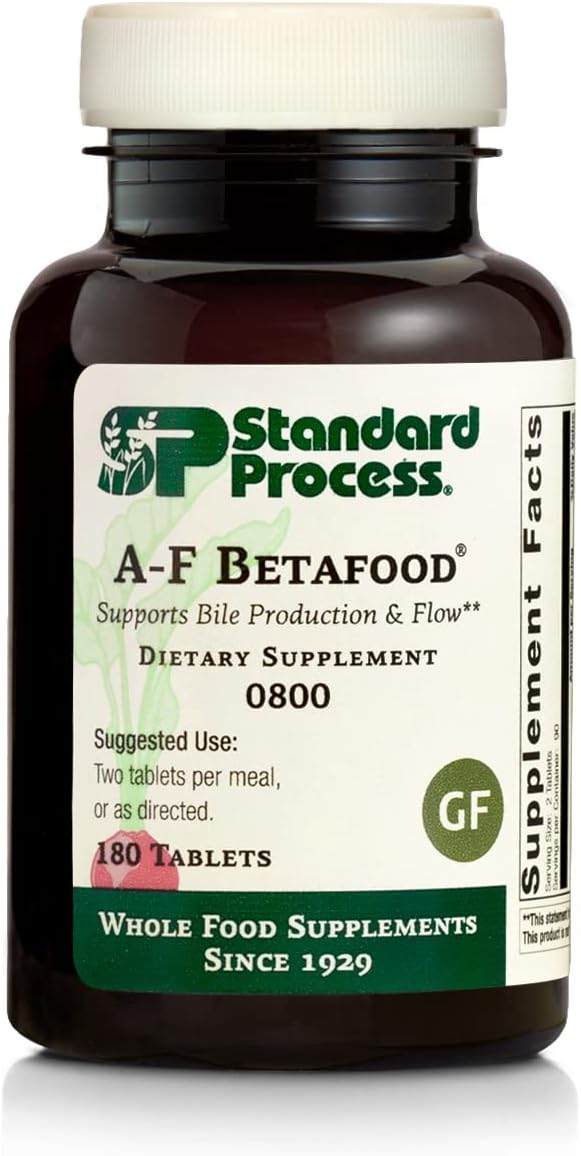 Standard Process A-F Betafood - Gluten-Free Liver Support, Cholesterol