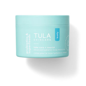 Tula Skin Care Take Care + Nourish - Advanced Hydration Body Moisturizer, Non-Greasy, Contains Vitamin C & Yuku To Improve Skin Tone & Texture, 8.1 Oz