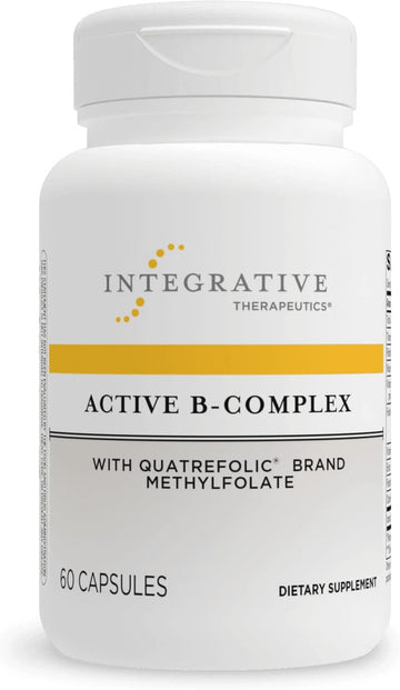 Integrative Therapeutics Active B-Complex - Energy Metabolism Support* - B-Complex Vitamin Supplement With 8 B-Vitamins, Vitamin B12, Folate, Choline - 60 Capsules