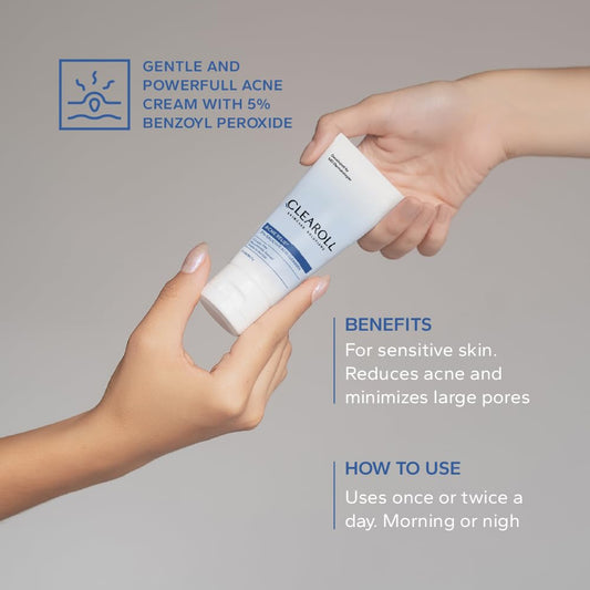 Gentle And Powerful Acne Cream With 5% Benzyol Peroxide