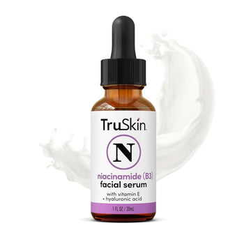 Truskin (B3) Niacinamide Serum For Face – Pore Minimizer, Soothe Blemishes, Redness, Calm Skin & Even Skin Tone – Hydrating Niacinamide + Hyaluronic Acid, Vitamin E, Aloe Vera & Avocado Oil – 1 Fl Oz