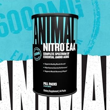 Animal Nitro Eaa - Post-Workout Recovery And Repair, Supports Lean Muscle Growth, Complete Spectrum Of Essential Amino Acids & Bcaa Supplement For Men And Women, 44 Packs