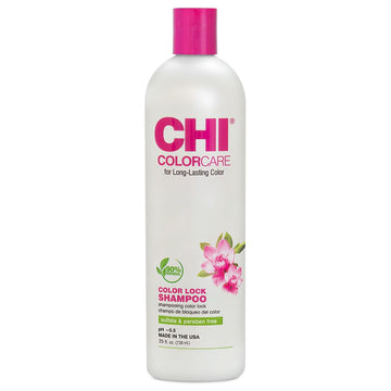 CHI ColorCare - Color Lock Shampoo 25 fl oz - Gently Cleanses, Balances Moisture and Nourishes Hair Without Fading Color Treated Hair