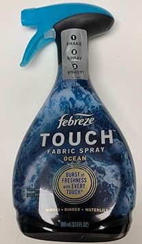 Febreze Touch Fabric Spray and Odor Fighter, 27 oz OCEAN scent (Ocean, 27) : Health & Household