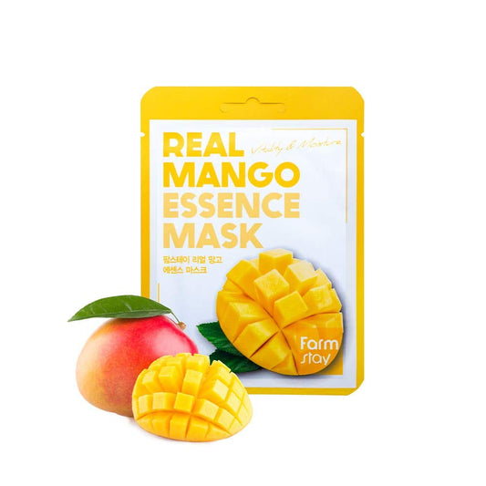 Farmstay Real Essence Mask(12-Combo) - Mango, Coconut, Peach, Avocado | Korean Skin Care Mask Sheet