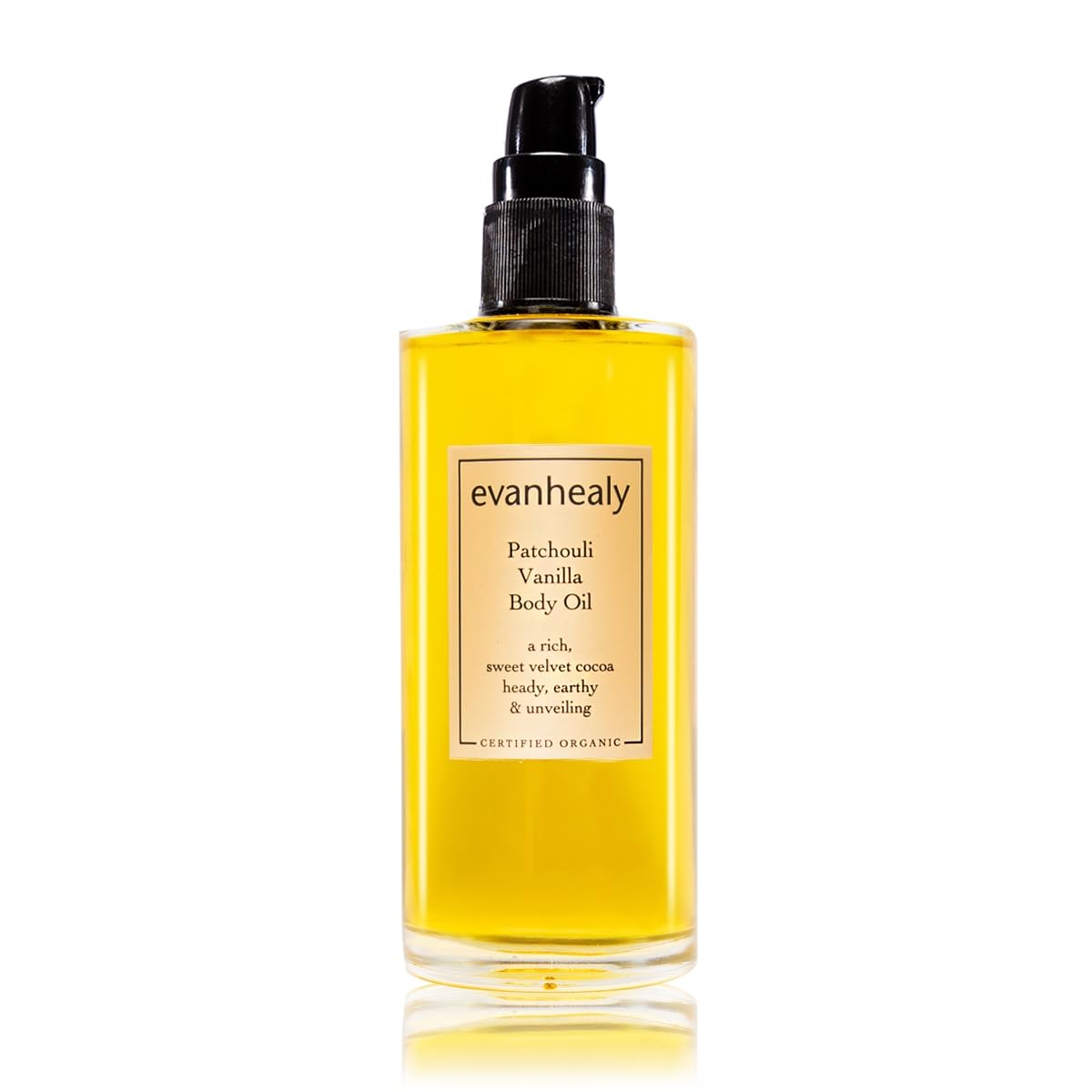 Evanhealy Patchouli Vanilla Body Oil | Organic Body Oil With Whole Patchouli Essential Oil & Vanilla | Silky Plant Oil Infusion To Soften & Moisturize All Skin