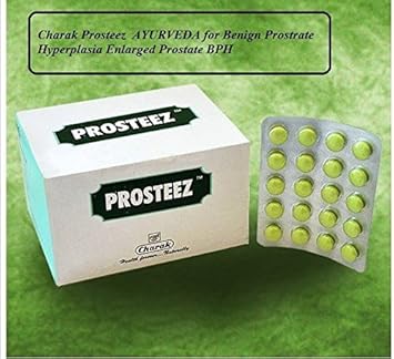 Artcollectibles India 60 Tab Charak Prosteez Herbal Benign Prostrate Hyperplasia Enlarged Prostate Bph