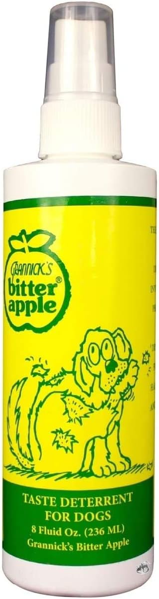 Grannicks Bitter Apple Taste Deterrent For Dogs, 8 Fl. Oz (236Ml) (8 Ounce 1 Pack)
