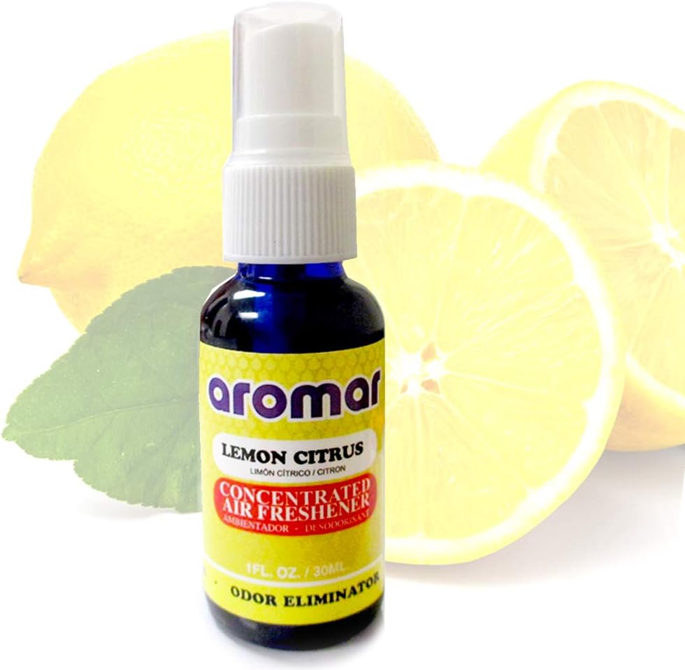 Room Spray Air Freshener Lemon Citrus Scent 1oz Odor Eliminator Home Toilet Car