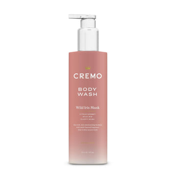 Cremo Skin Moisturizing Wild Iris Musk Women's Body Wash, Notes of Citrus Sorbet, Wild Iris, and Fluffy Musk, 16 Fl Oz