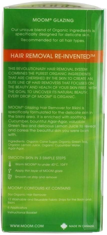 Moom - Organic Sensitive Formula Hair Remover With Cucumber For Bikini And Brazilian - 3 Oz