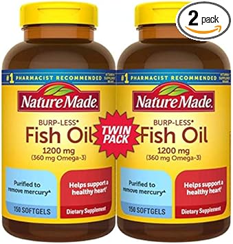 Fish Oil Burp-Less, 1200Mg, 360Mg Omega 3, 150Ct