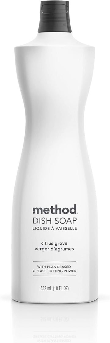 Method Gel Dish Soap, Citrus Grove, Biodegradable Formula, Tough on Grease, 18 Fl Oz (Pack of 1)