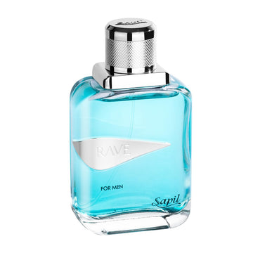 Sapil Rave 100 Ml Eau De Toilette Men - Long-Lasting Dubai Toilette, Fresh Spicy Aromatic Scent For Daily Wear, Arabic Toilette With Unique Calabrian Bergamot & Pepper Notes [100 Ml - 3.4 Oz]