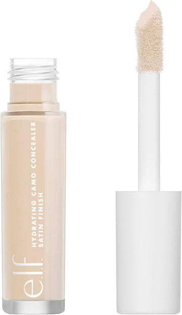E.L.F. Hydrating Camo Concealer, Satin Finish, Conceals, Corrects & Highlights, Light Beige, 0.203 Fl Oz (6Ml)