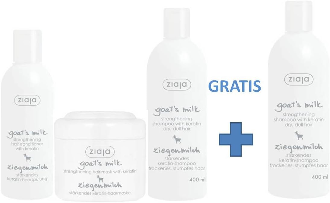 Ziaja Goat'S Milk Hair Care Set With Free Product
