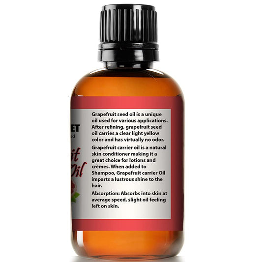 Mayan'S Secret 100% Pure Grapefruit Seed Oil, Premium Quality/Undiluted/Refined Cold Pressed/4 Fl Oz Glass Jar