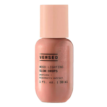 Versed Mood Lighting Glow Drops, Rose - Liquid Blush & Liquid Highlighter Drops With Illuminating Light-Reflecting Pigments For Glowing Skin - Vegan (1 Fl Oz)