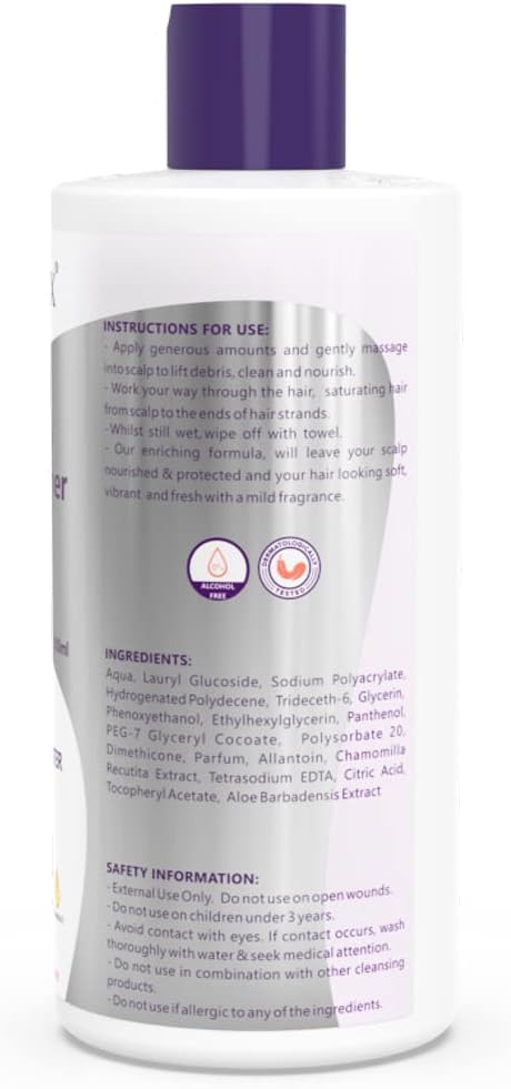 Omnitex Rinse Free Shampoo & Conditioner 500Ml | Herbal Extracts & Vitamins | No Water - No Rinse | Clean, Nourish & Protect | No Parabens, Latex, Alcohol Free | Dermatologically Tested