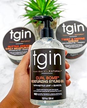 Tgin Curl Bomb Moisturizing Styling Gel For Curly Hair Types 384Ml