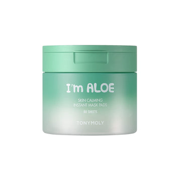 Tonymoly I'M Aloe Skin Calming Instant Mask Pads For Dry And Irritated Skin, 80 Sheets