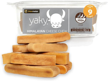 Chewmeter Yaky Himalayan Yak Cheese Dog Chews, Dog Bones For Aggressive Chewers, Healthy Dog Treats, Long Lasting Dog Chew, Natural, Rawhide Alternative, Grain Free, Dogs 55 Lbs & Over, 1 Pack