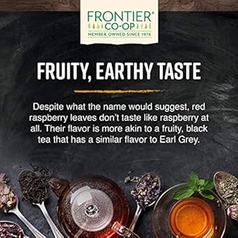 Frontier Organic Red Raspberry Leaf Herbal Supplement, 1-Pound, Certified Organic, Kosher, Non-Gmo