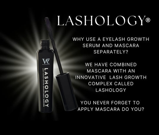 Lashology Eyelash Growth Mascara in Black, Lash Serum inside a Mascara for Thicker, Stronger, Fuller and Longer Looking Lashes