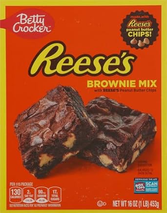 Betty Crocker Reese'S Brownie Mix With Reese’S Peanut Butter Chips, 16 Oz