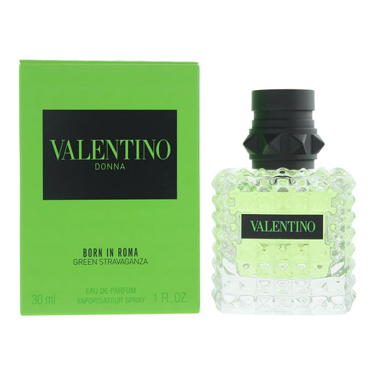 Valentino Donna Born In Roma Green Stravaganza Eau De Parfum Spray For Women, 1.0 Ounce : Beauty & Personal Care