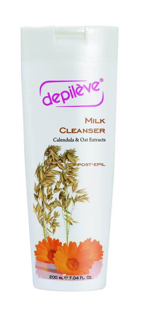 Depileve Milk Cleanser - Post Wax Emulsion, Removes Wax Residue, Moisturizes Skin, Enriched With Calendula And Oat Extracts - 7 Oz : Hair Waxing Skin Cleansers : Beauty & Personal Care