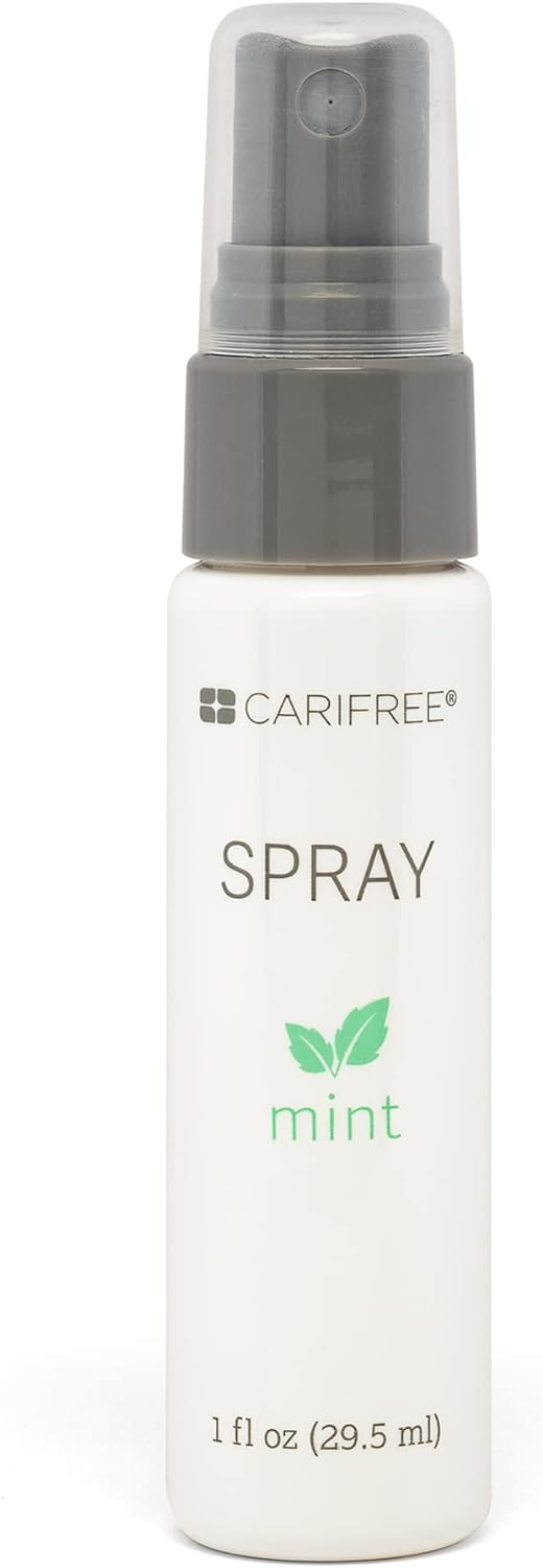 CariFree Oral Moisturizer Spray for Dental Hygiene (Mint) | Non-Staining and Fluoride-Free | Freshens Breath and Moistens Mouth| Recommended by Dentists for Oral Care