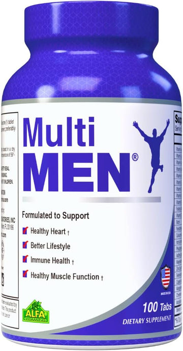 Multi Men 100 Tablets - Dietary Supplement - Vitamins & Minerals - Herbs - Amino Acids - Antioxidants